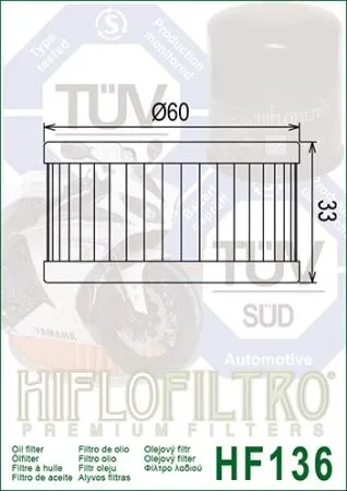 Ölfilter HIFLOFILTRO HF136