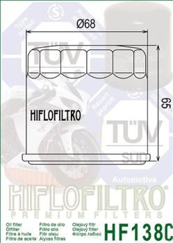 Ölfilter HIFLOFILTRO HF138C Chrom