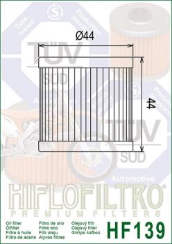 Ölfilter HIFLOFILTRO HF139