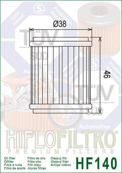 Ölfilter HIFLOFILTRO HF140