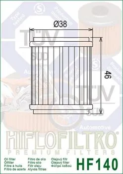 Ölfilter HIFLOFILTRO HF140