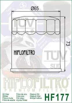 Ölfilter HIFLOFILTRO HF177 für Buell