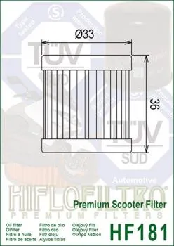 Ölfilter HIFLOFILTRO HF181