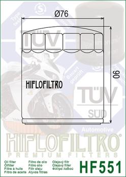 Ölfilter HIFLOFILTRO HF551 für Moto Guzzi