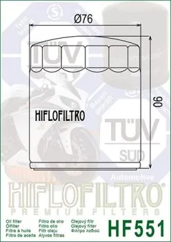 Ölfilter HIFLOFILTRO HF551 für Moto Guzzi