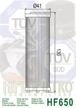 Ölfilter HIFLOFILTRO HF650 für Husqvarna/für KTM