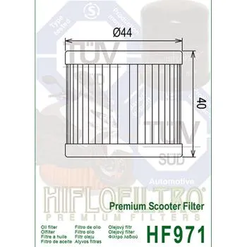 Ölfilter HIFLOFILTRO HF971 für Suzuki