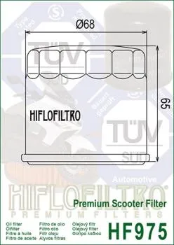 Ölfilter HIFLOFILTRO HF975 für Suzuki AN650 Burgman