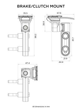 Halterung QUAD LOCK für Bremszylinder Klemmschale