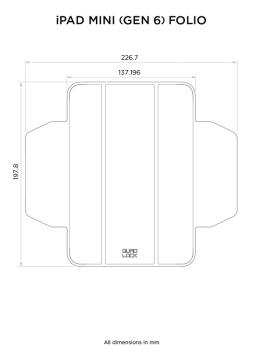 Tablet Folio QUAD LOCK - iPad Mini (6. Generation)