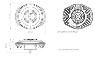 QUAD LOCK Drahtloser Ladekopf wasserdicht V2