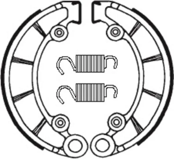 Bremsbacken TECNIUM BA072 Organisch