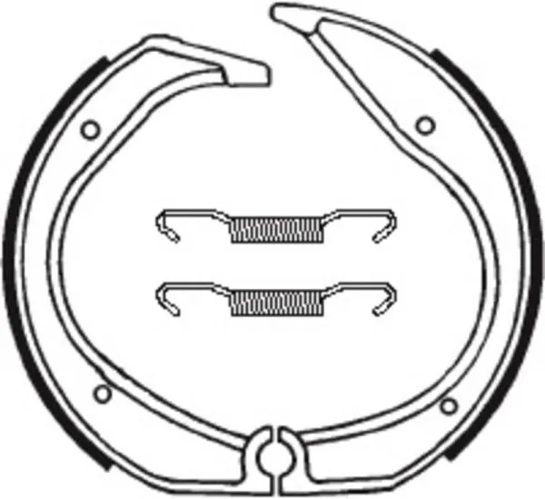 Bremsbacken TECNIUM BA140 Organisch