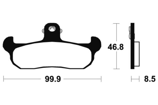 Bremsbeläge TECNIUM MA108 Organisch