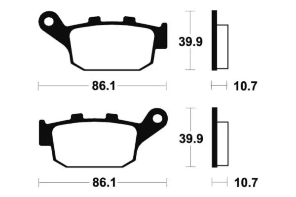 Bremsbeläge TECNIUM MA114 Organisch