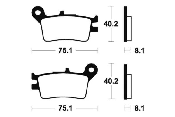 Bremsbeläge TECNIUM MA129 Organisch