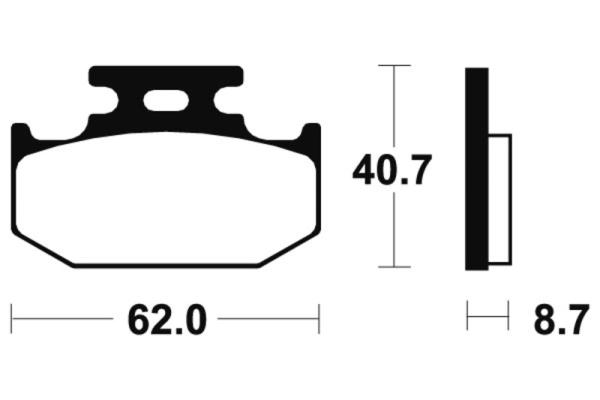 Bremsbeläge TECNIUM MA132 Organisch