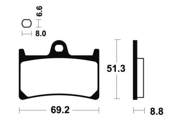 Bremsbeläge TECNIUM MA134 Organisch