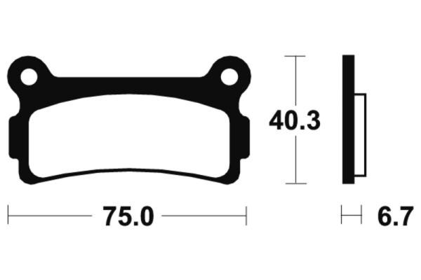 Bremsbeläge TECNIUM MA136 Organisch