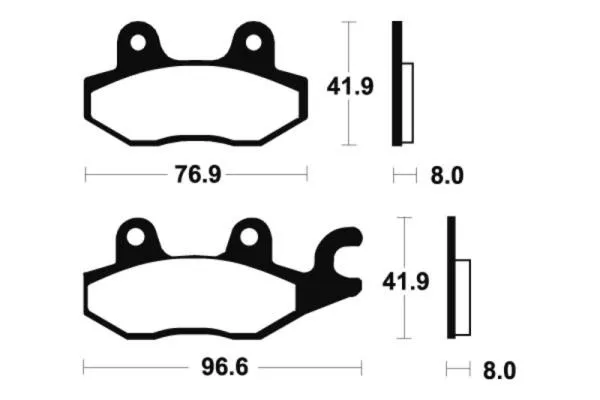 Bremsbeläge TECNIUM MA138 Organisch