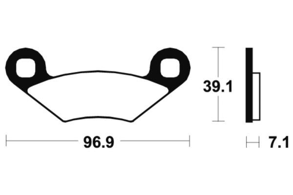 Bremsbeläge TECNIUM MA142 Organisch