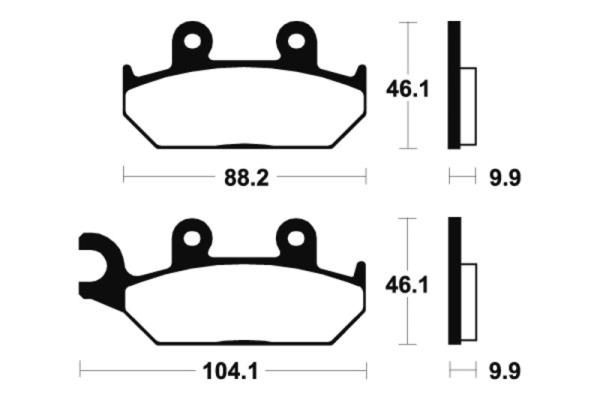 Bremsbeläge TECNIUM MA150 Organisch