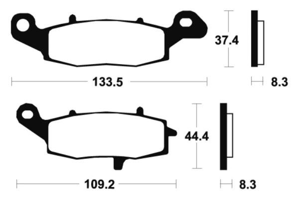 Bremsbeläge TECNIUM MA205 Organisch