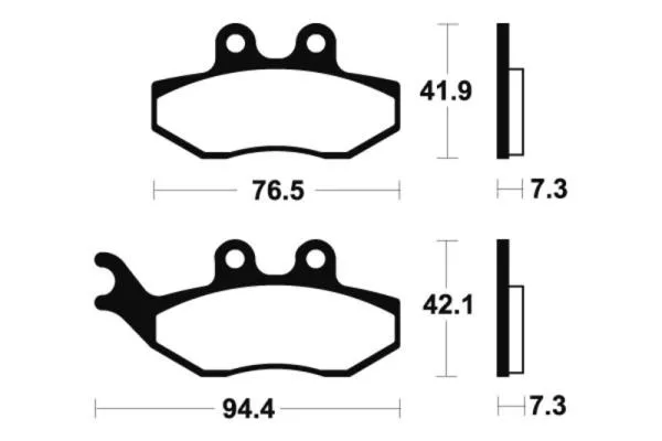 Bremsbeläge TECNIUM MA274 Organisch