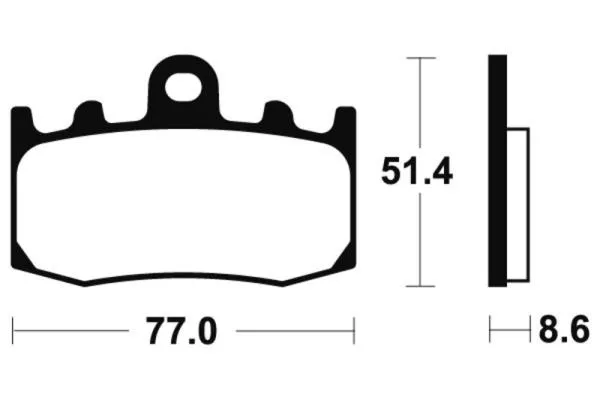 Bremsbeläge TECNIUM MA296 Organisch