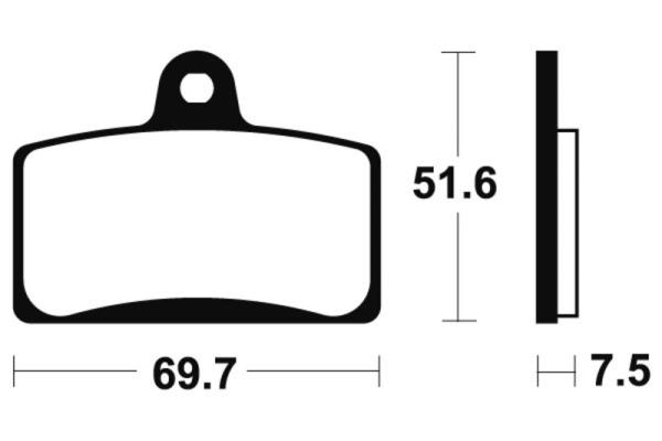 Bremsbeläge TECNIUM MA321 Organisch