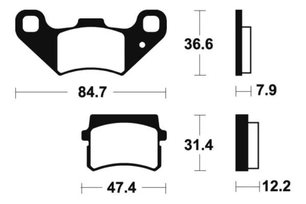 Bremsbeläge TECNIUM MA355 Organisch