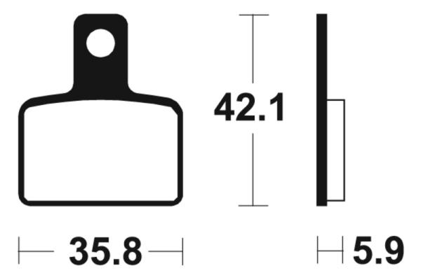 Bremsbeläge TECNIUM MA395 Organisch