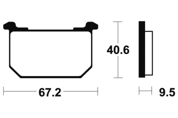 Bremsbeläge TECNIUM MA40 Organisch