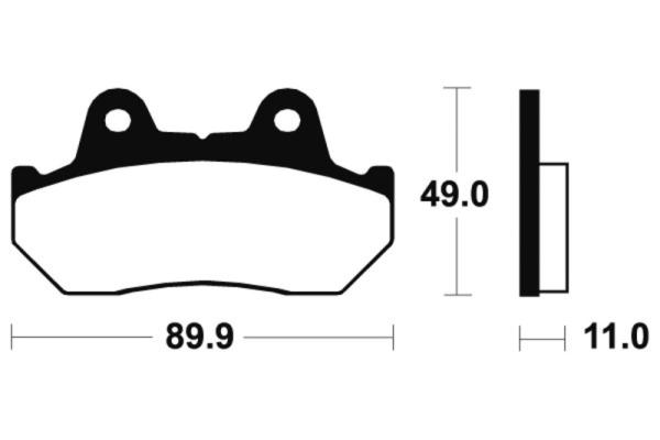 Bremsbeläge TECNIUM MA42 Organisch