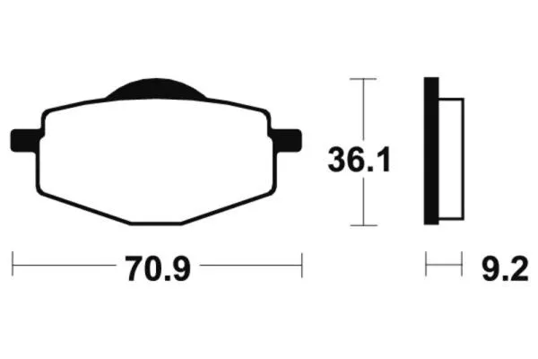 Bremsbeläge TECNIUM MA75 Organisch