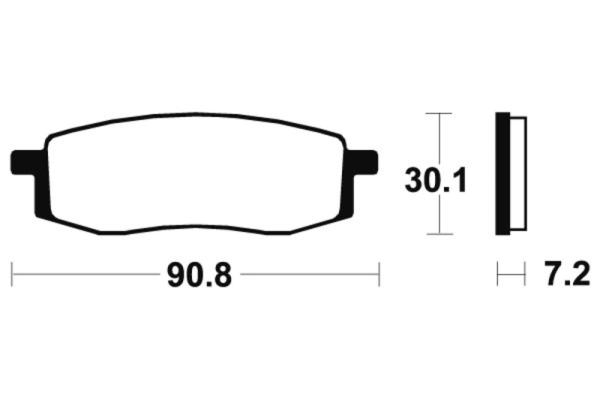 Bremsbeläge TECNIUM MA80 Organisch