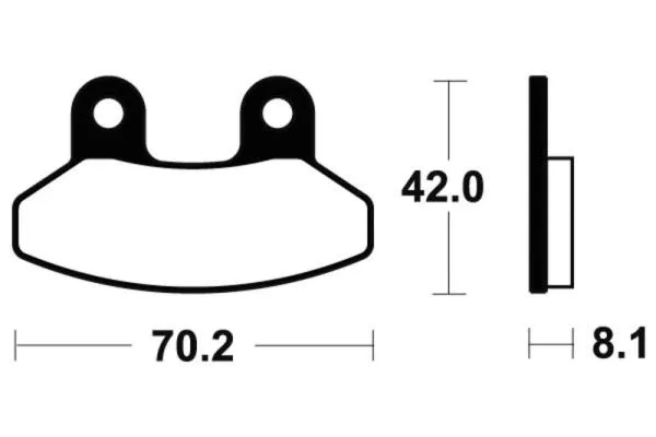 Bremsbeläge TECNIUM ME292 Organisch