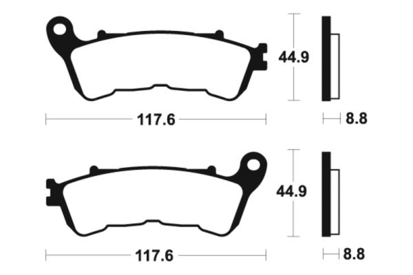 Bremsbeläge TECNIUM ME328 Organisch