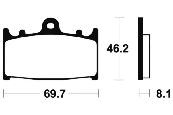 Bremsbeläge TECNIUM MF131 Sintermetall