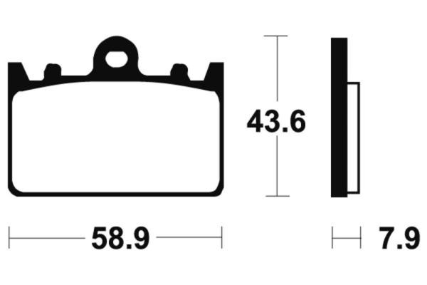 Bremsbeläge TECNIUM MF166 Sintermetall