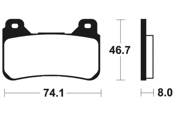 Bremsbeläge TECNIUM MF309 Sintermetall