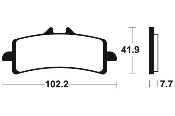 Bremsbeläge TECNIUM MF341 Sintermetall