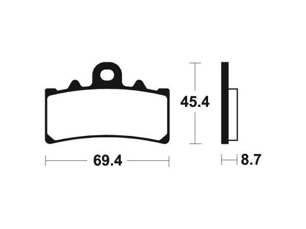 Bremsbeläge TECNIUM MF377 Sintermetall