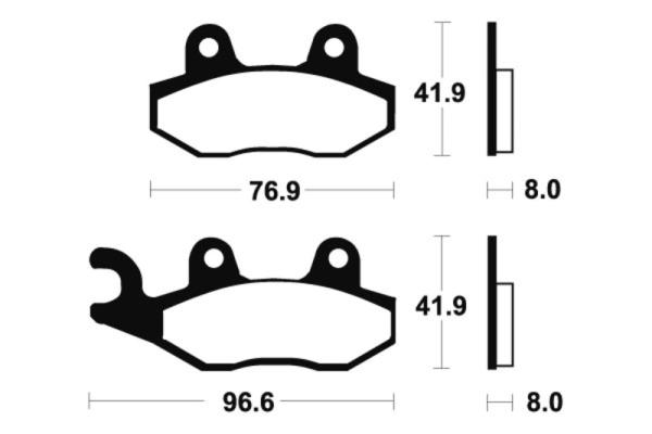 Bremsbeläge TECNIUM MO111 Sintermetall