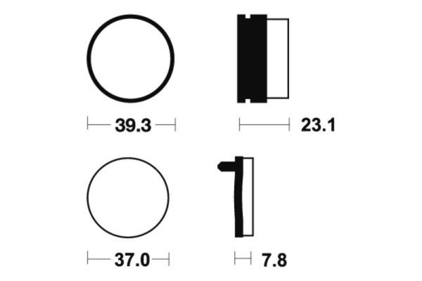 Bremsbeläge TECNIUM MO137 Sintermetall