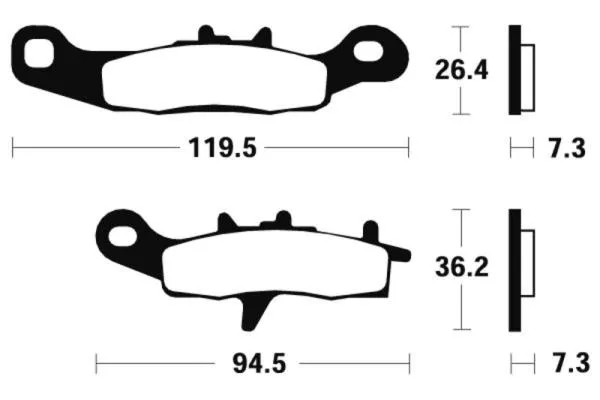 Bremsbeläge TECNIUM MO226 Sintermetall