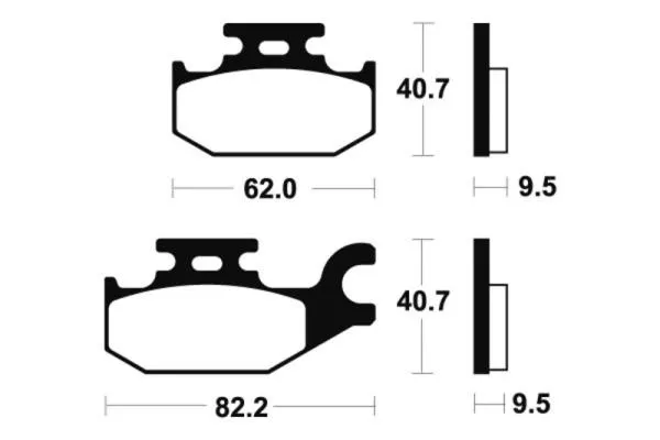 Bremsbeläge TECNIUM MO254 Sintermetall