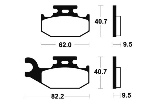 Bremsbeläge TECNIUM MO267 Sintermetall