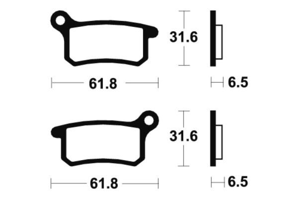 Bremsbeläge TECNIUM MO283 Sintermetall