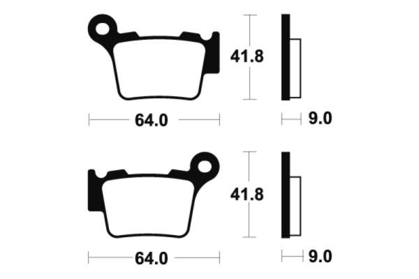 Bremsbeläge TECNIUM MO291 Sintermetall